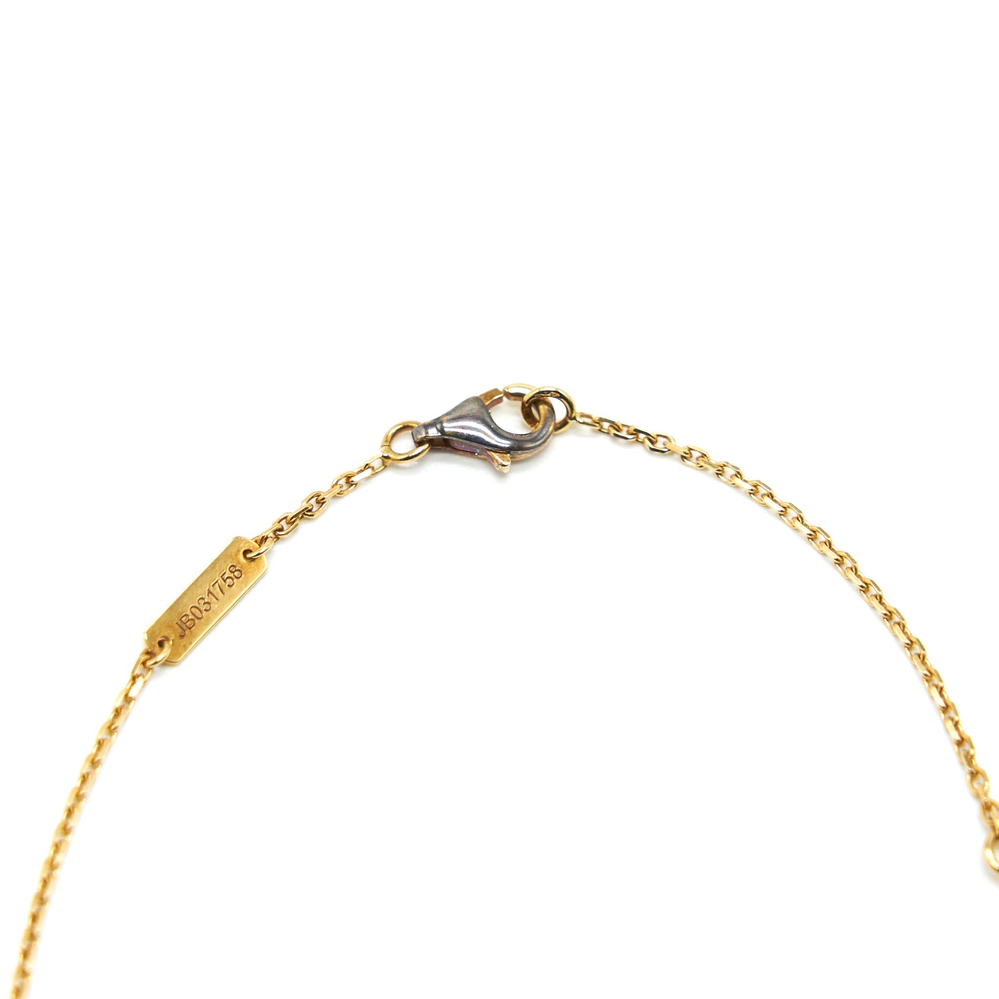 VAN CLEEF & ARPELS VINTAGE ALHAMBRA PENDANT YELLOW GOLD WHITE MOTHER OF PEARL