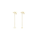 DIOR CD STAR PEARL DROP EARRING