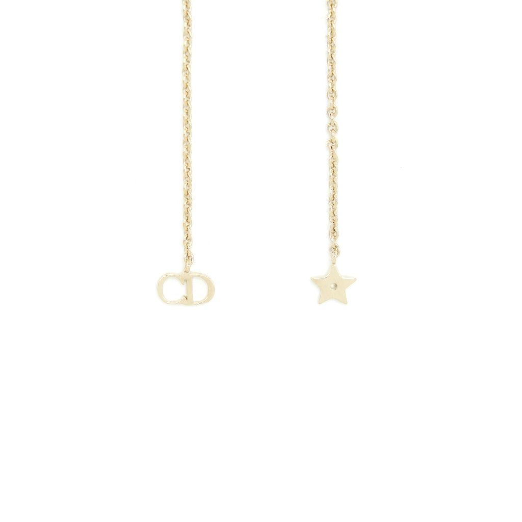 DIOR CD STAR PEARL DROP EARRING