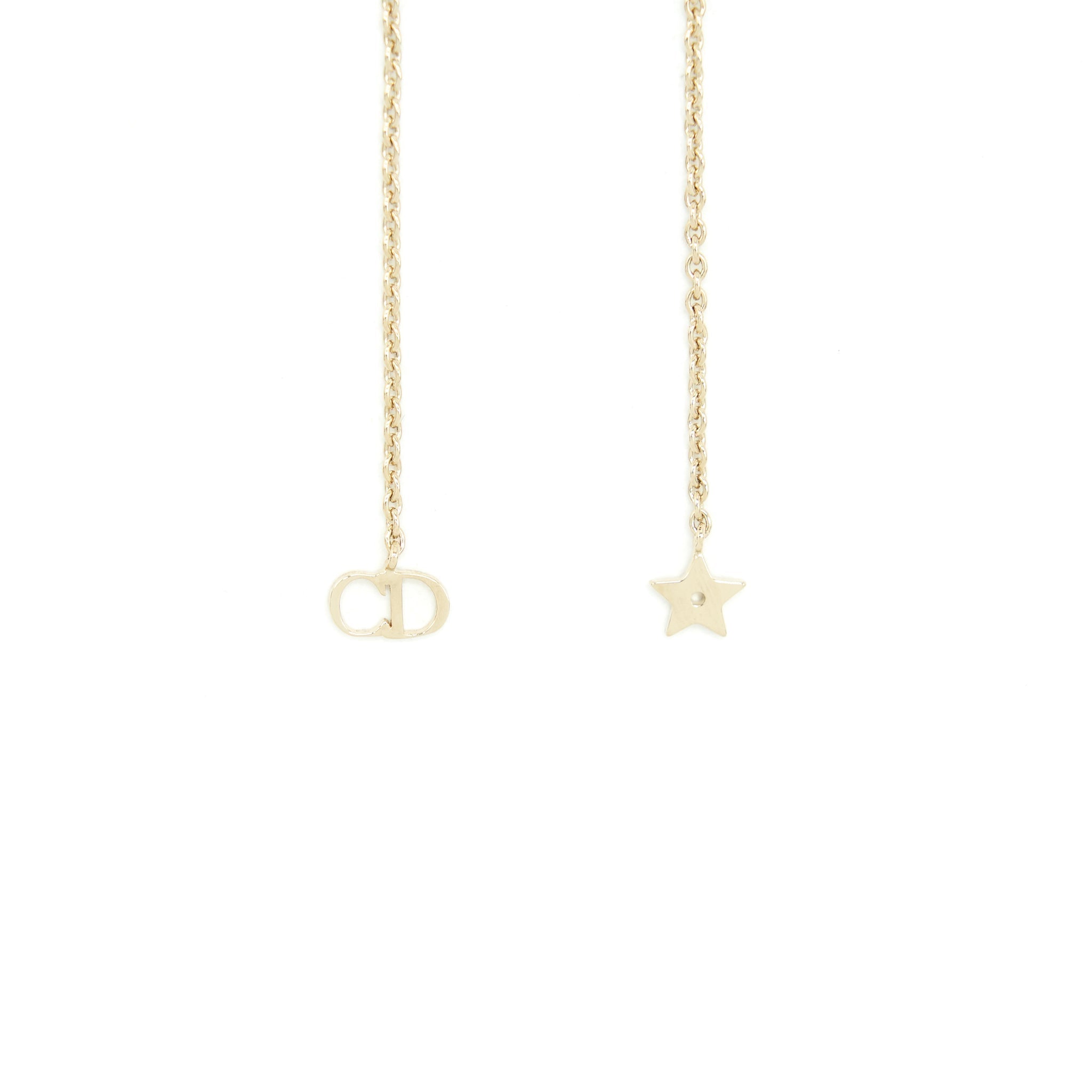 DIOR CD STAR PEARL DROP EARRING